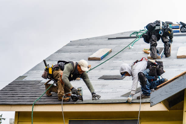 Professional Storm Damage Roof Repair technician working in Atlantic, IA